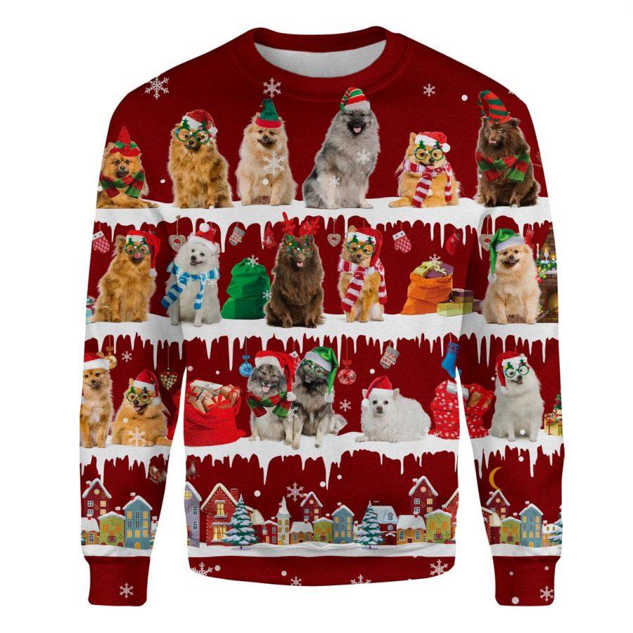 Keeshond - Snow Christmas - Premium Sweatshirt