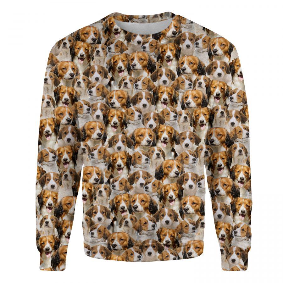 Kooikerhondje - Full Face - Premium Sweatshirt
