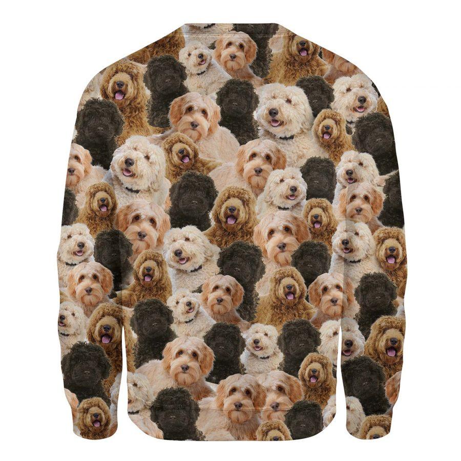 Labradoodle - Full Face - Premium Sweatshirt