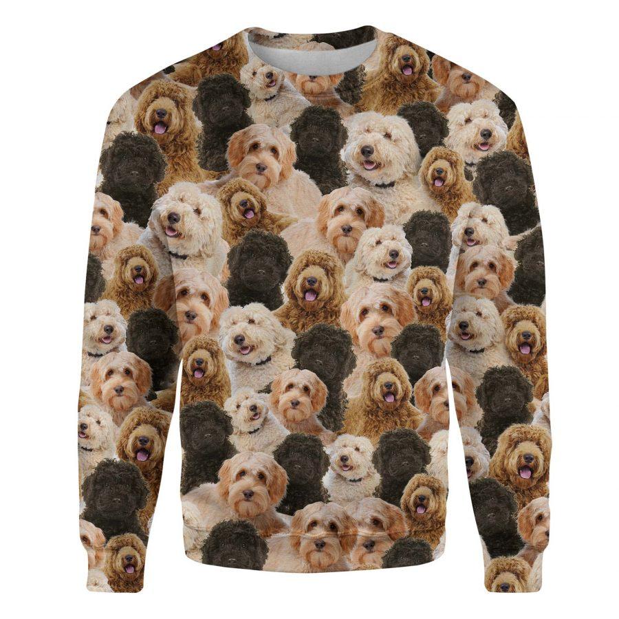 Labradoodle - Full Face - Premium Sweatshirt