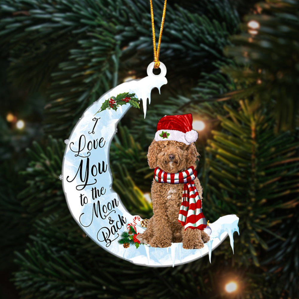 Labradoodle-I Love You-Two Sided Ornament