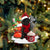 Labradoodle(BLACK)-Winter Cup-Two Sided Ornament