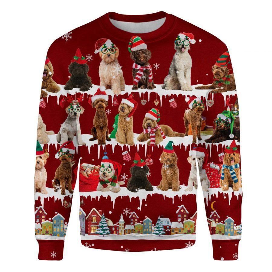 Labradoodle - Snow Christmas - Premium Sweatshirt