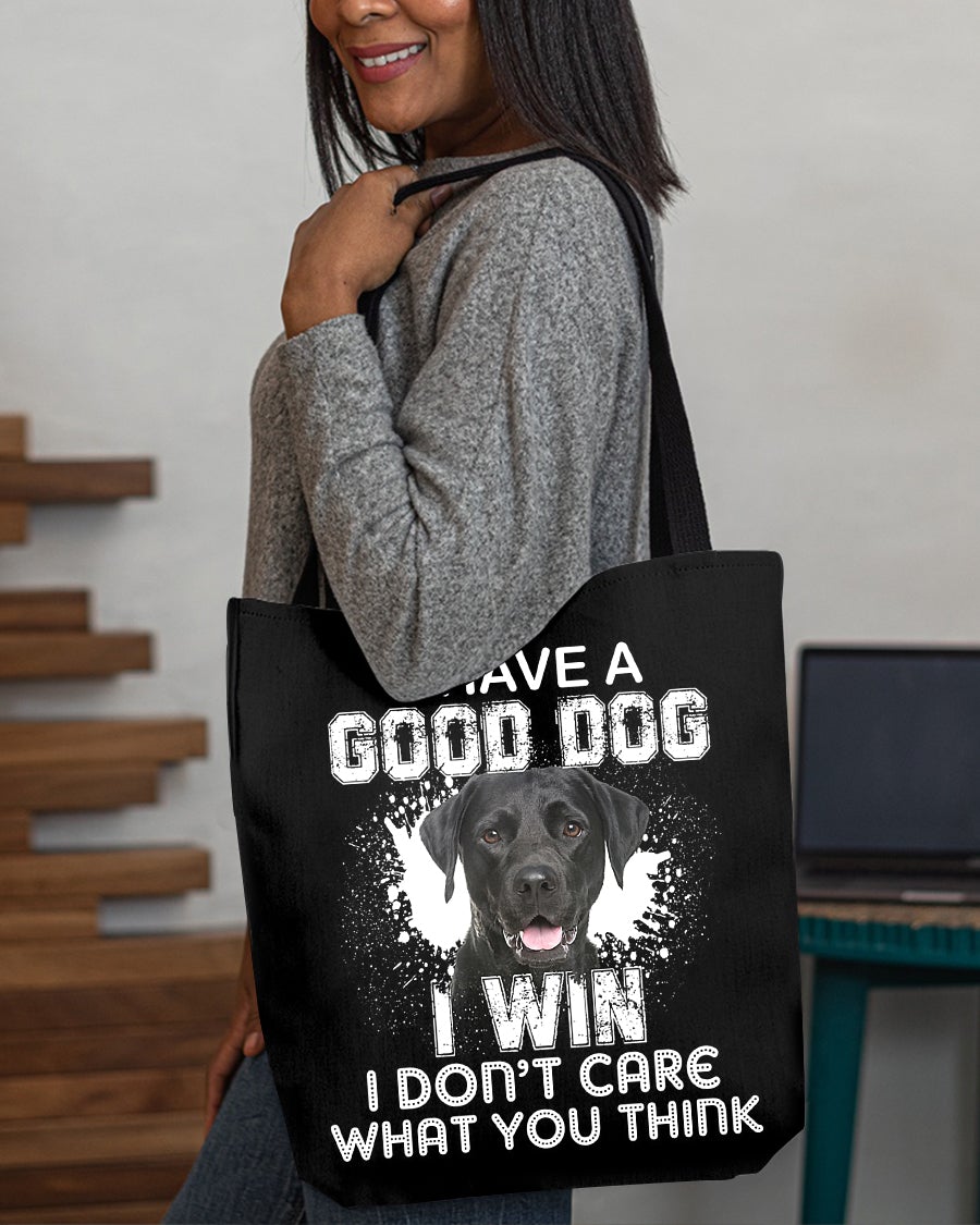 Labrador-I Win Cloth Tote Bag