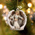 Labrador 1-Angel Hug Winter Love Two Sided Ornament