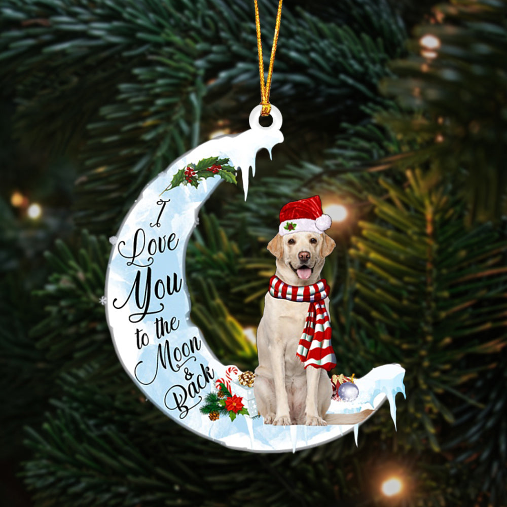 Labrador Retriever-I Love You-Two Sided Ornament