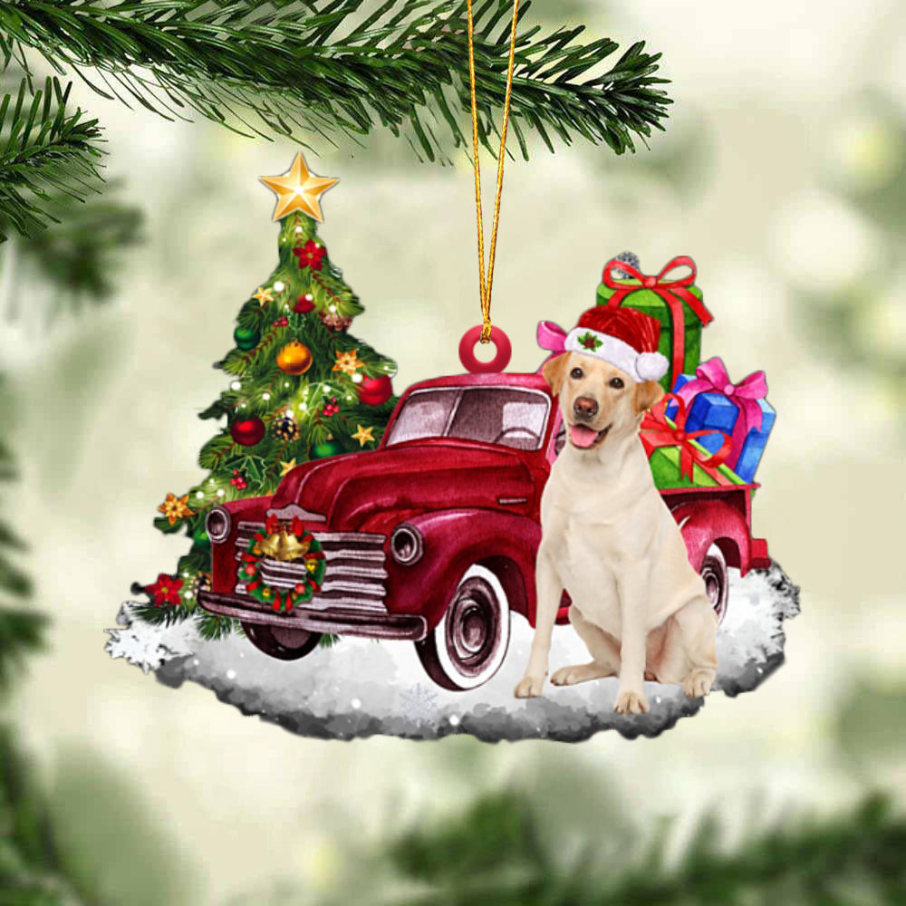 Labrador Retriever 2 Tis The Season Two Sided Ornament