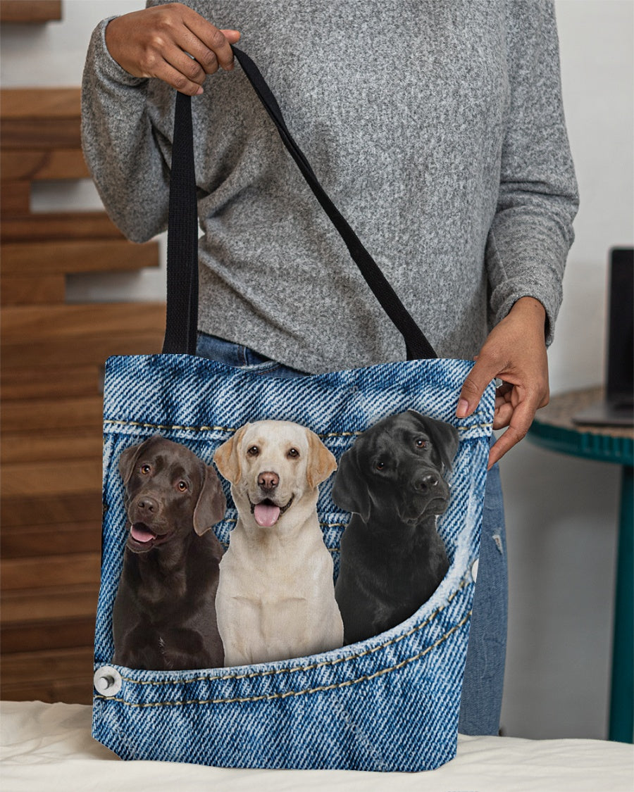 Labrador retriever n3-in pocket-Cloth Tote Bag