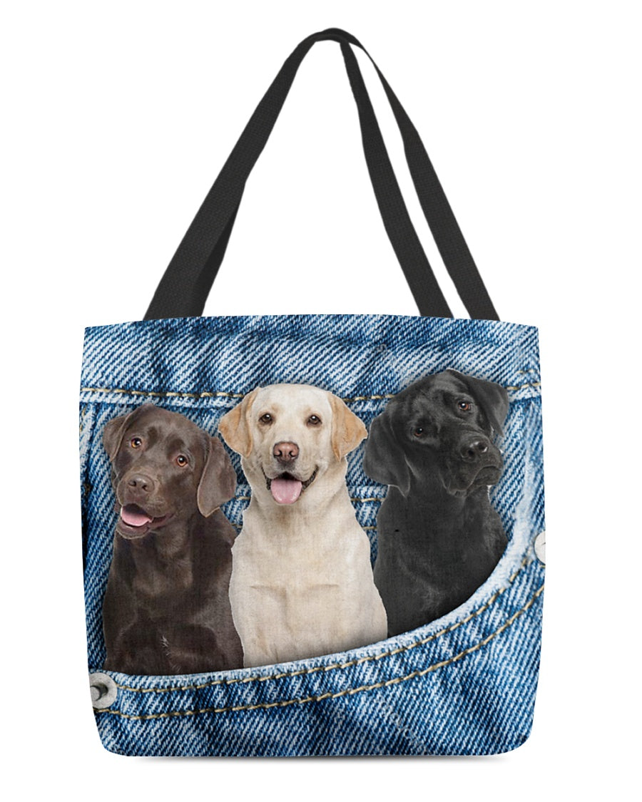 Labrador retriever n3-in pocket-Cloth Tote Bag