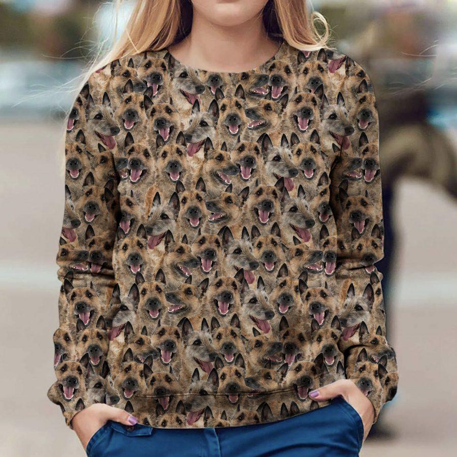 Laekenois Dog - Full Face - Premium Sweatshirt