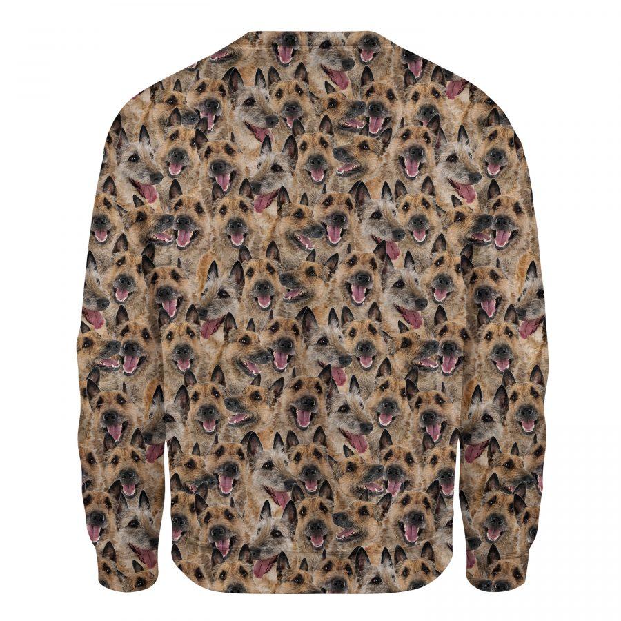 Laekenois Dog - Full Face - Premium Sweatshirt