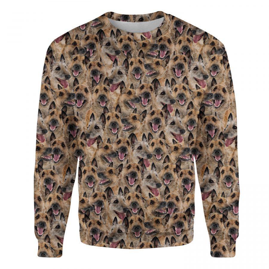 Laekenois Dog - Full Face - Premium Sweatshirt