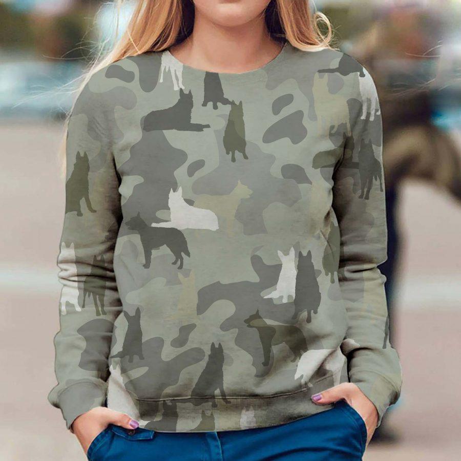 Laekenois Dog - Camo - Premium Sweatshirt