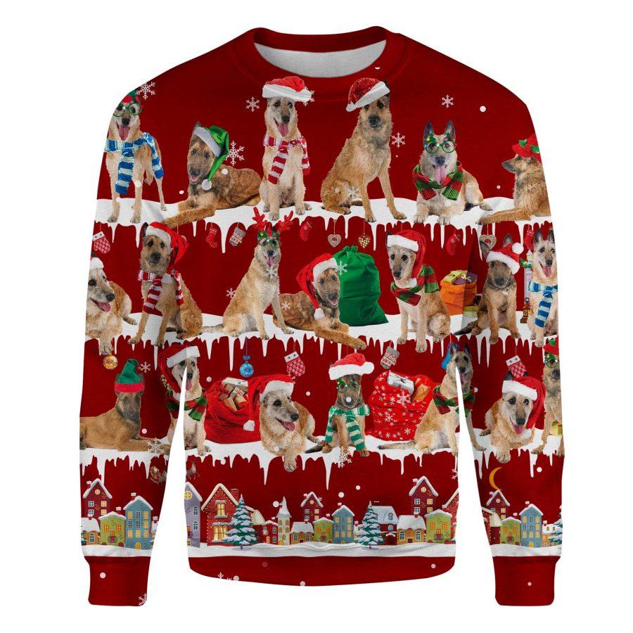 Laekenois Dog - Snow Christmas - Premium Sweatshirt