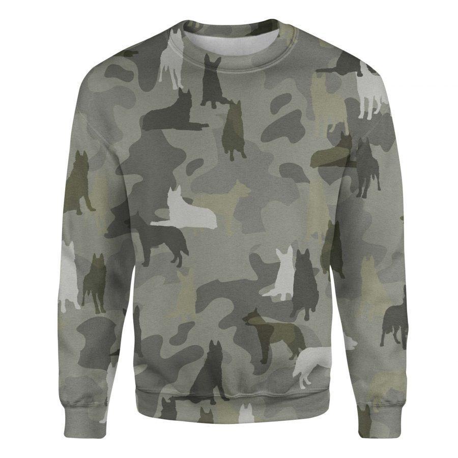 Laekenois Dog - Camo - Premium Sweatshirt
