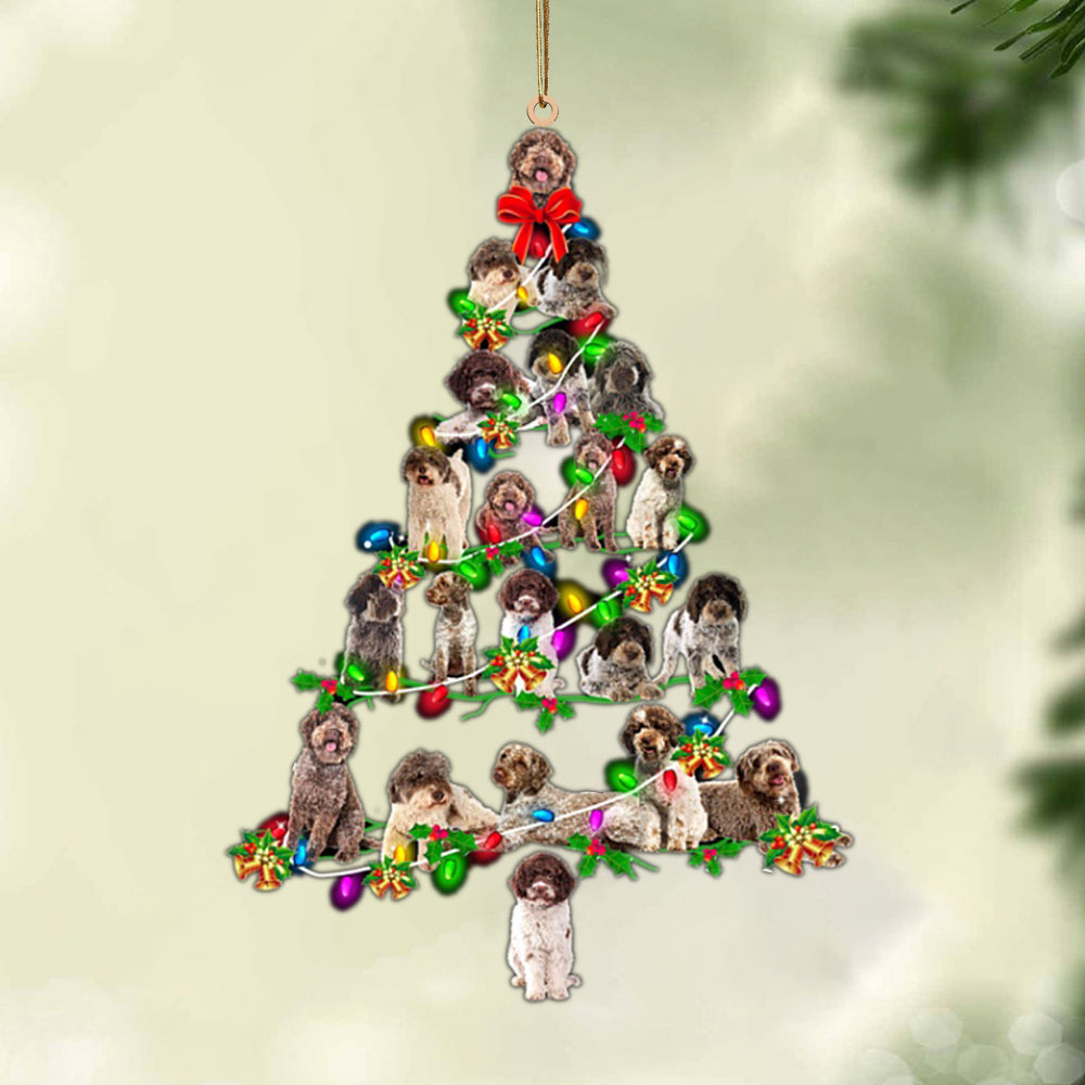 Lagotto Romagnolo-Christmas Tree Lights-Two Sided Ornament