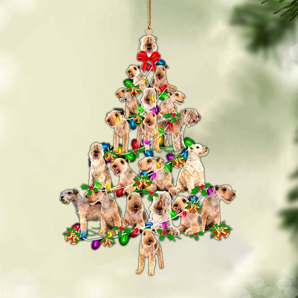 Lakeland Terrier-Christmas Tree Lights-Two Sided Ornament