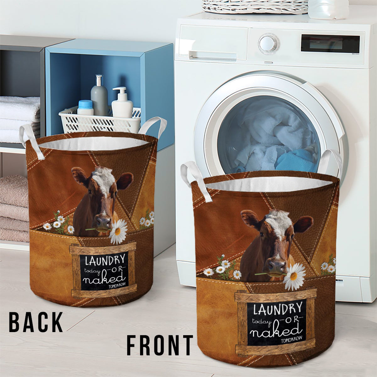Ayrshire cattle-laundry today or naked tomorrow laundry basket
