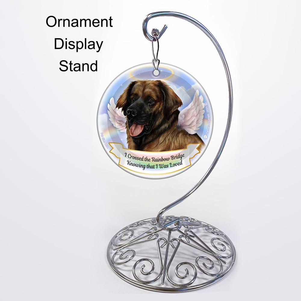 Rainbow Bridge Memorial-Leonberger Porcelain Hanging Ornament