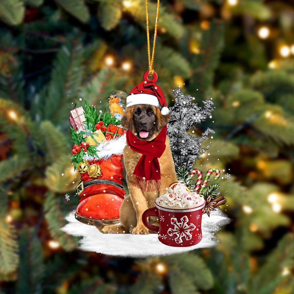 Leonberger-Winter Cup-Two Sided Ornament