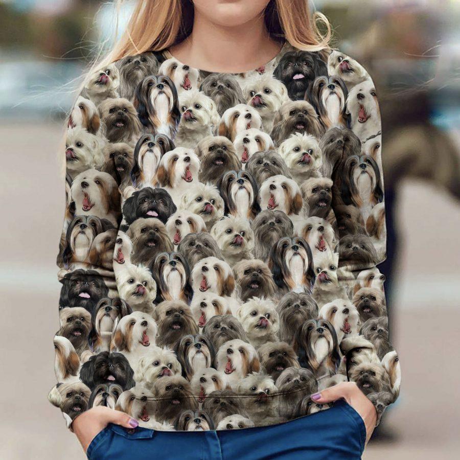 Lhasa Apso - Full Face - Premium Sweatshirt
