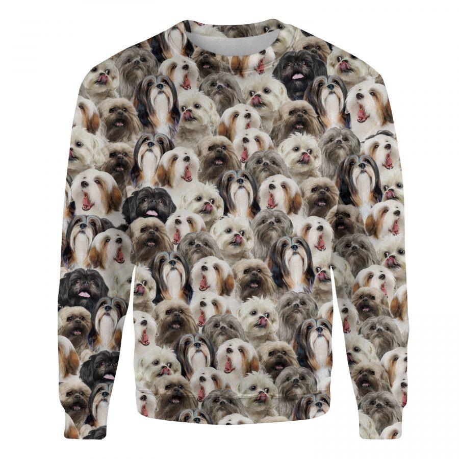 Lhasa Apso - Full Face - Premium Sweatshirt