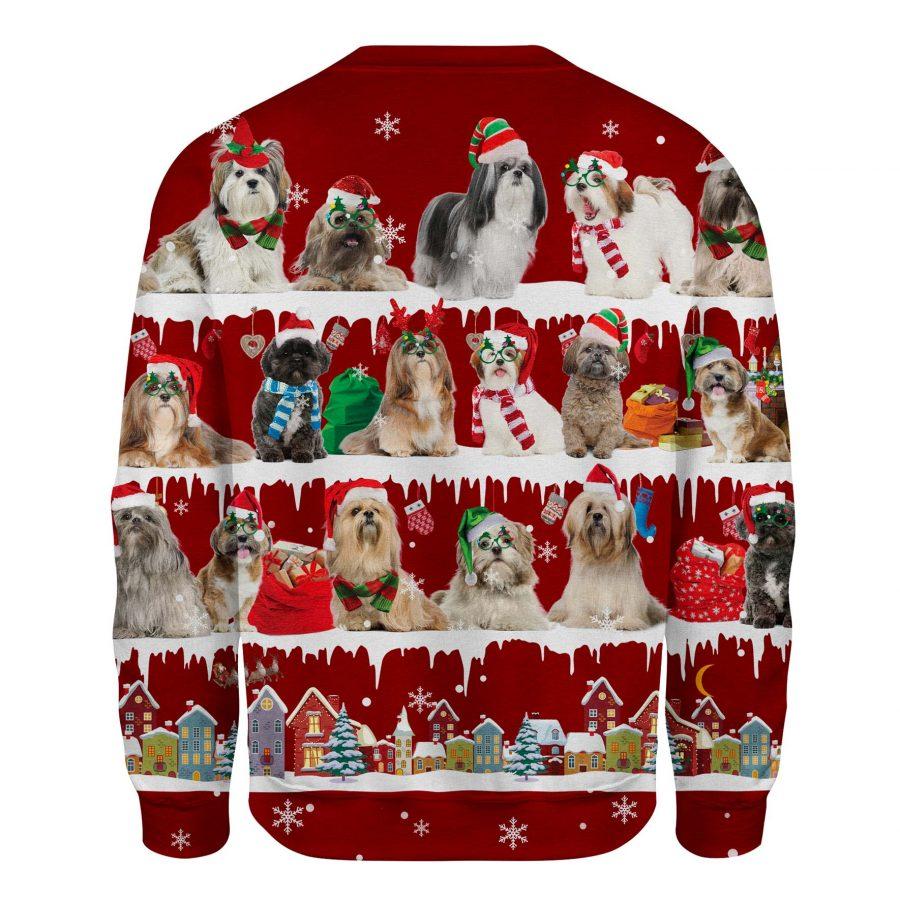 Lhasa Apso - Snow Christmas - Premium Sweatshirt