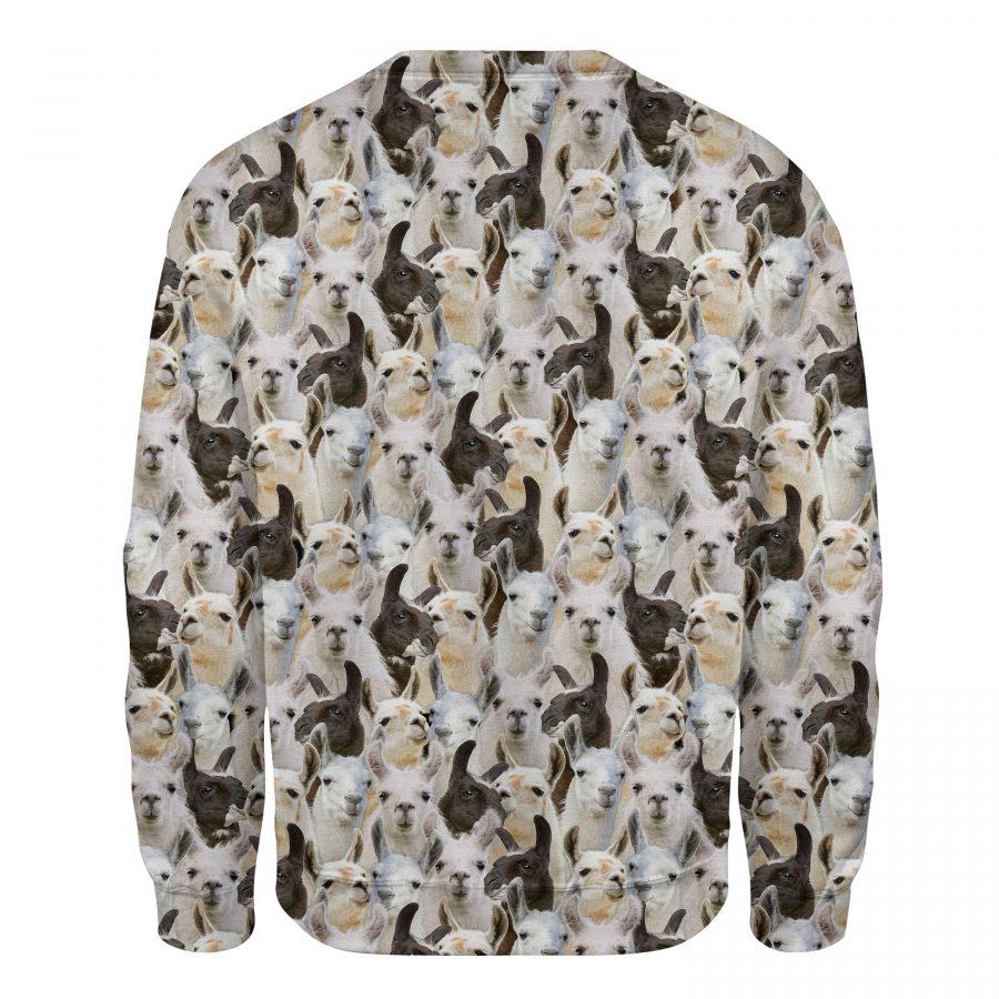 Llama - Full Face - Premium Sweatshirt