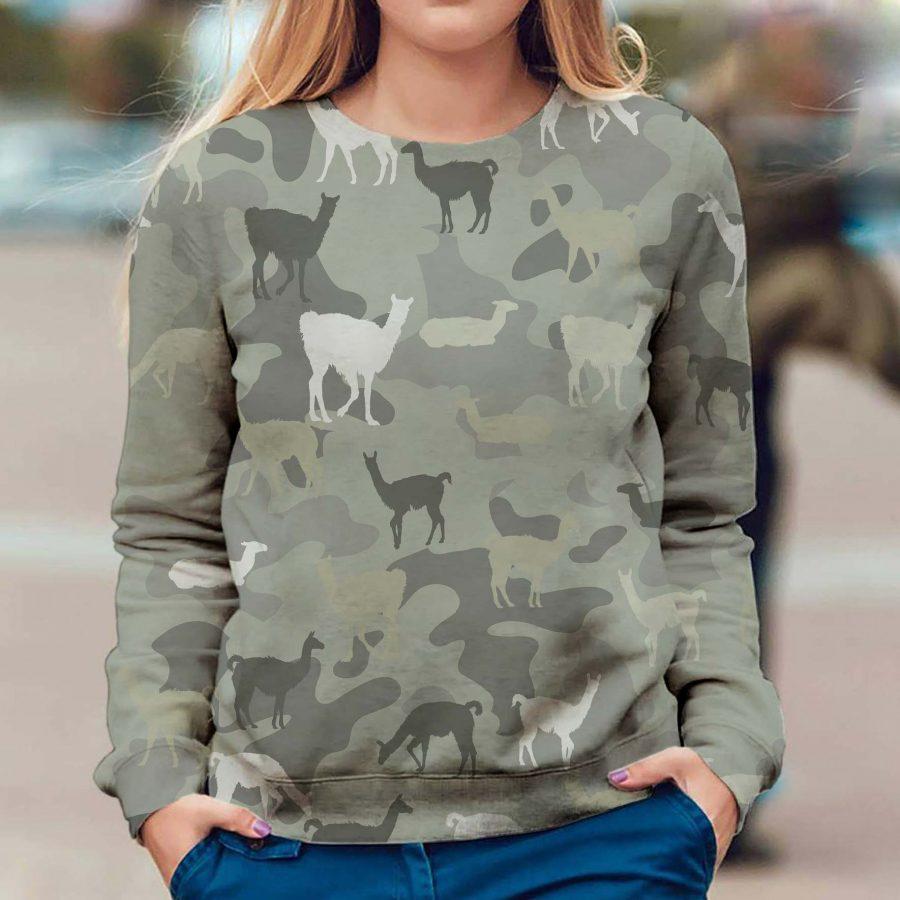 Llama - Camo - Premium Sweatshirt