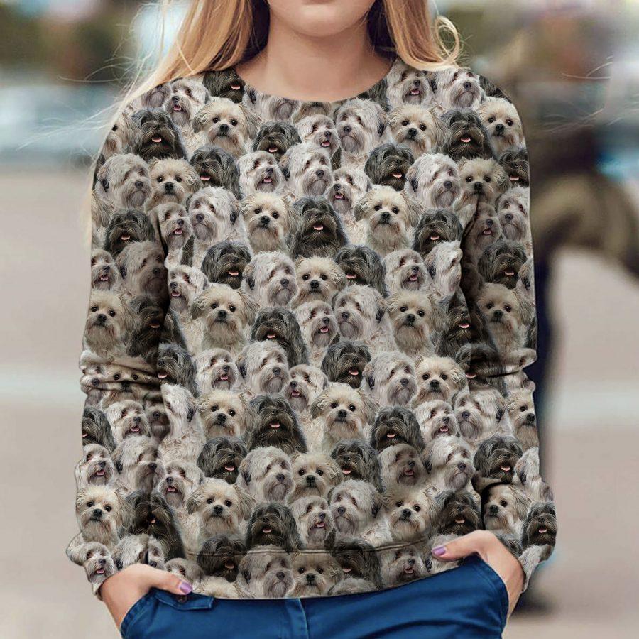 Lowchen - Full Face - Premium Sweatshirt