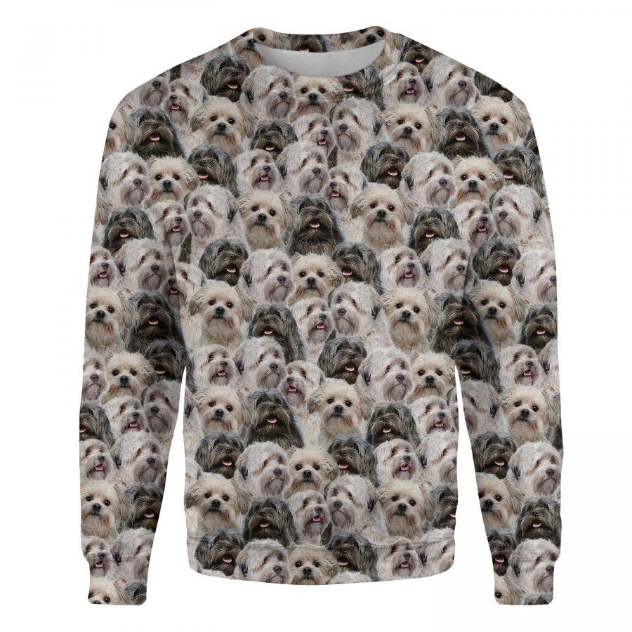 Lowchen - Full Face - Premium Sweatshirt