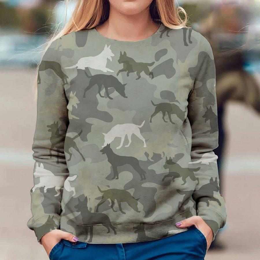 Malinois Dog - Camo - Premium Sweatshirt