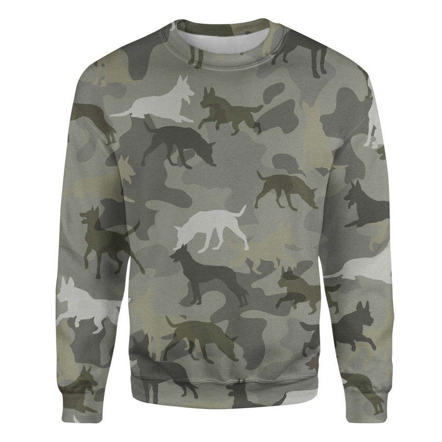 Malinois Dog - Camo - Premium Sweatshirt