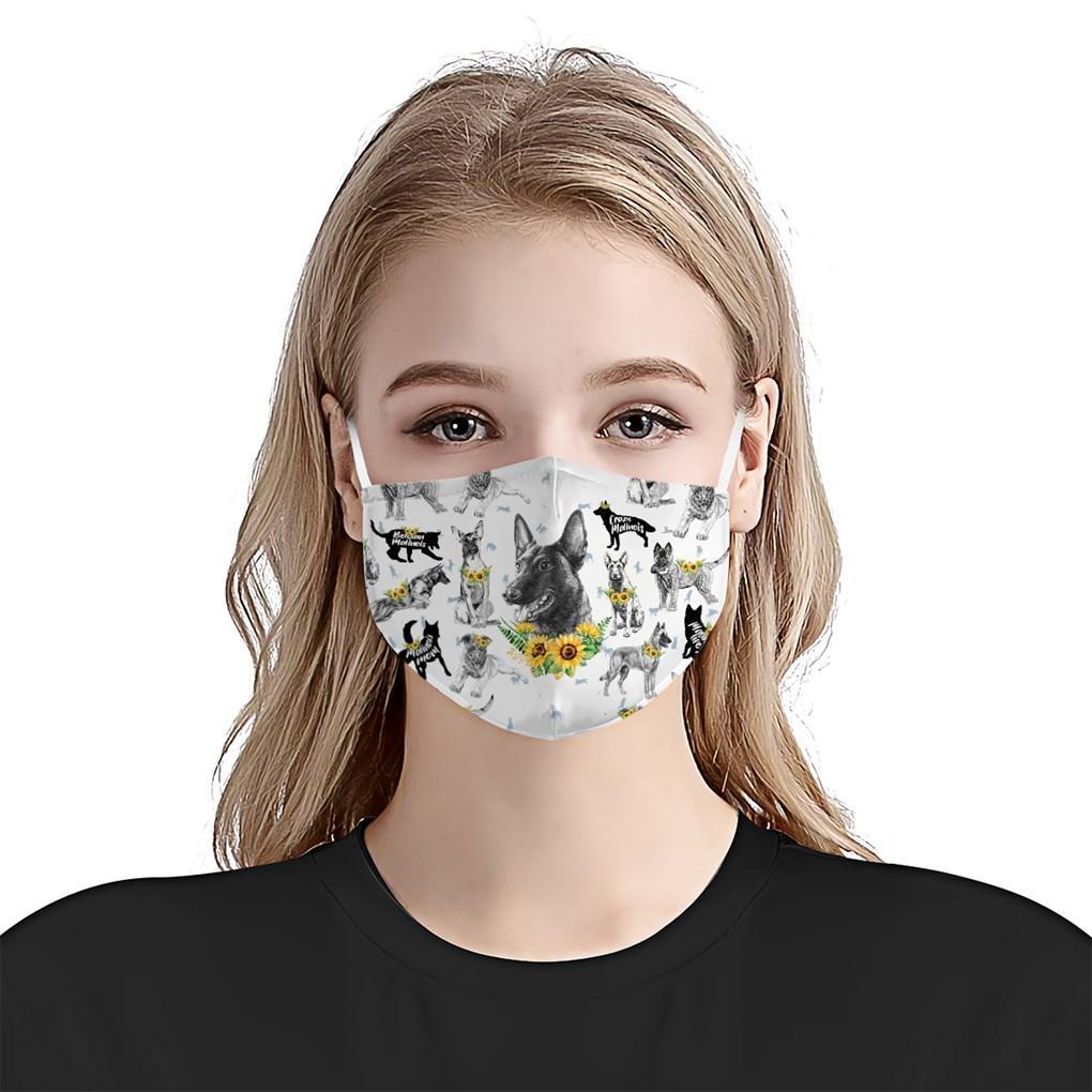 Malinois Sunflower EZ07 0207 Face Mask