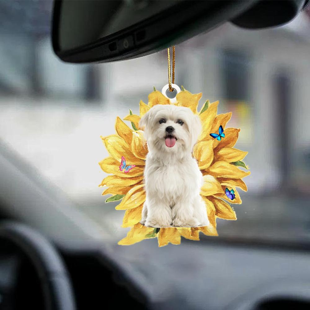 Maltese-The Sunshine-Two Sided Ornament