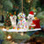 Maltese-Christmas Dog Friends Hanging Ornament