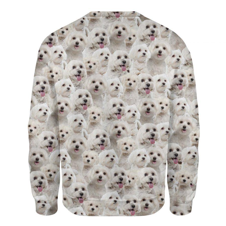 Maltese - Full Face - Premium Sweatshirt