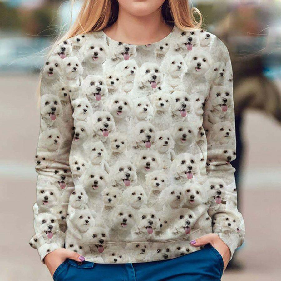 Maltese - Full Face - Premium Sweatshirt