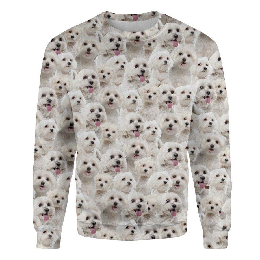Maltese - Full Face - Premium Sweatshirt