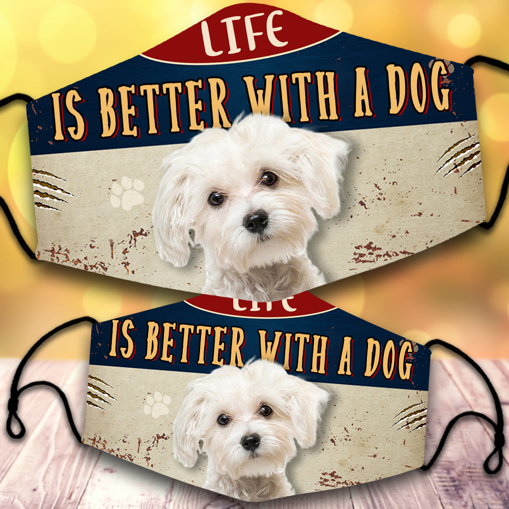 Maltese-Life Is Better With A Dog-Veil