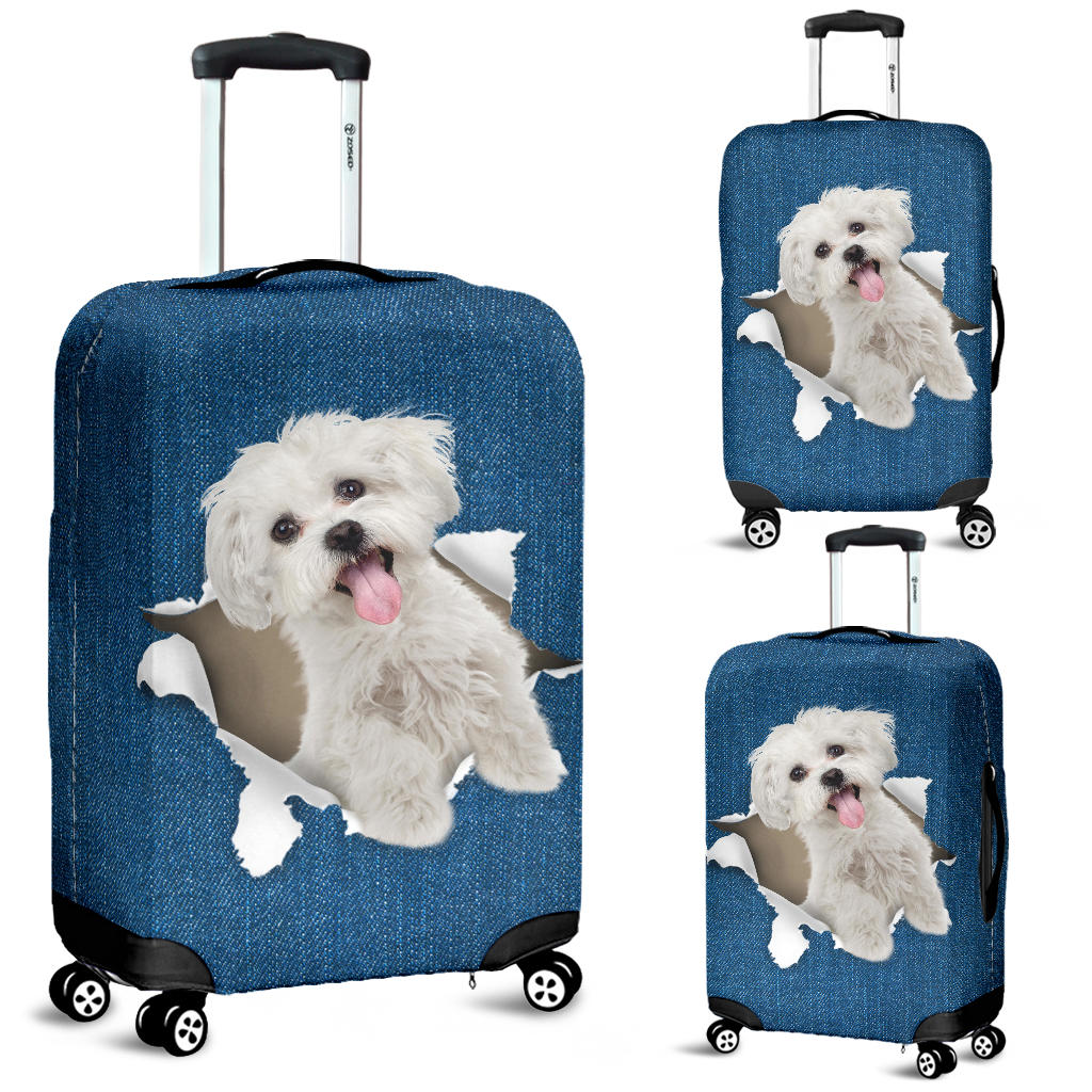 MalteseTorn Paper Luggage Covers Noodever