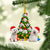 Maltese-Xmas Tree&Dog-Two Sided Ornament