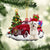 Maltese Tis The Season Two Sided Ornament