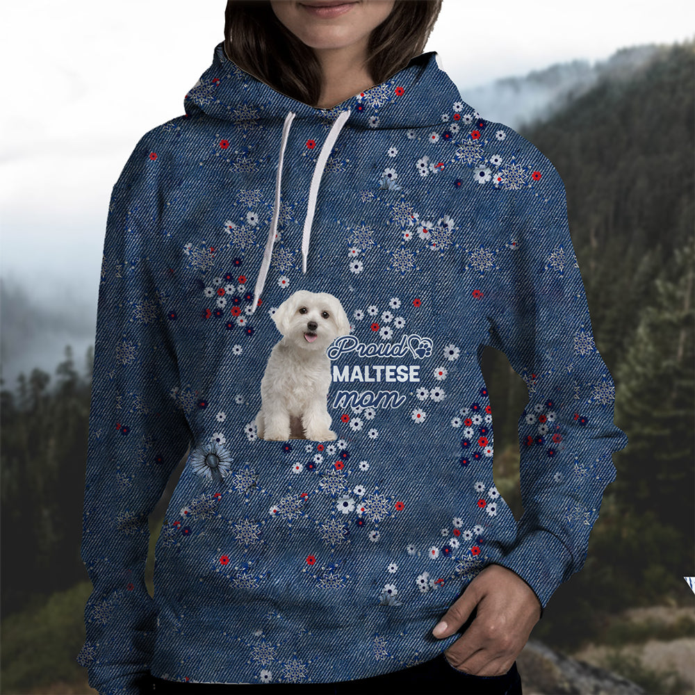 Maltese (2) Pround Mom-Hoodie