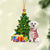 Maltese-Christmas Star Hanging Ornament