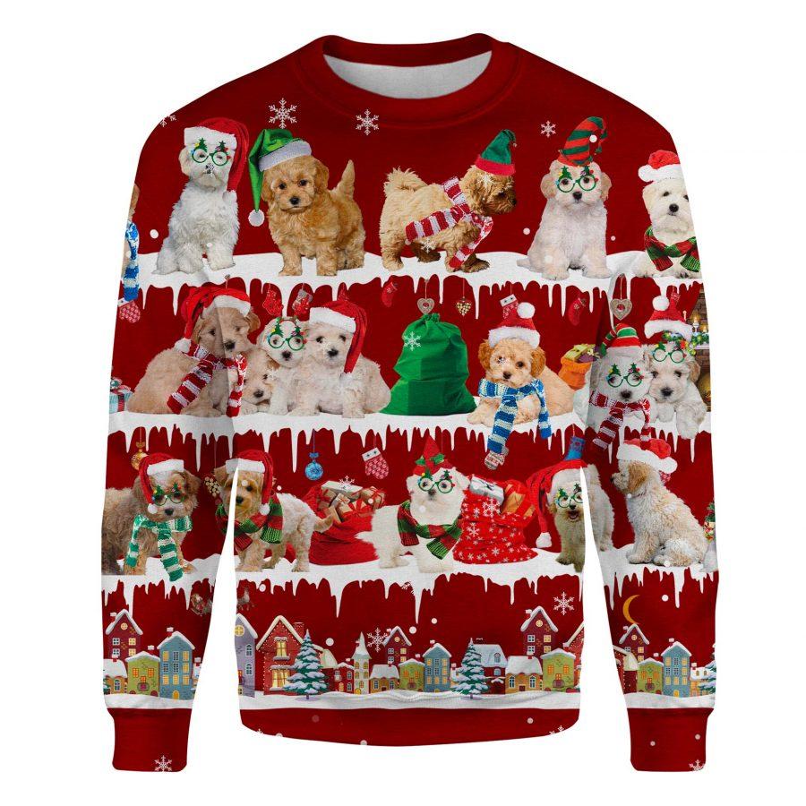 Maltipoo - Snow Christmas - Premium Sweatshirt