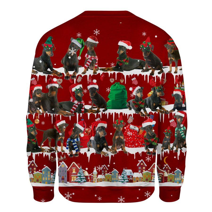 Manchester Terrier - Snow Christmas - Premium Sweatshirt