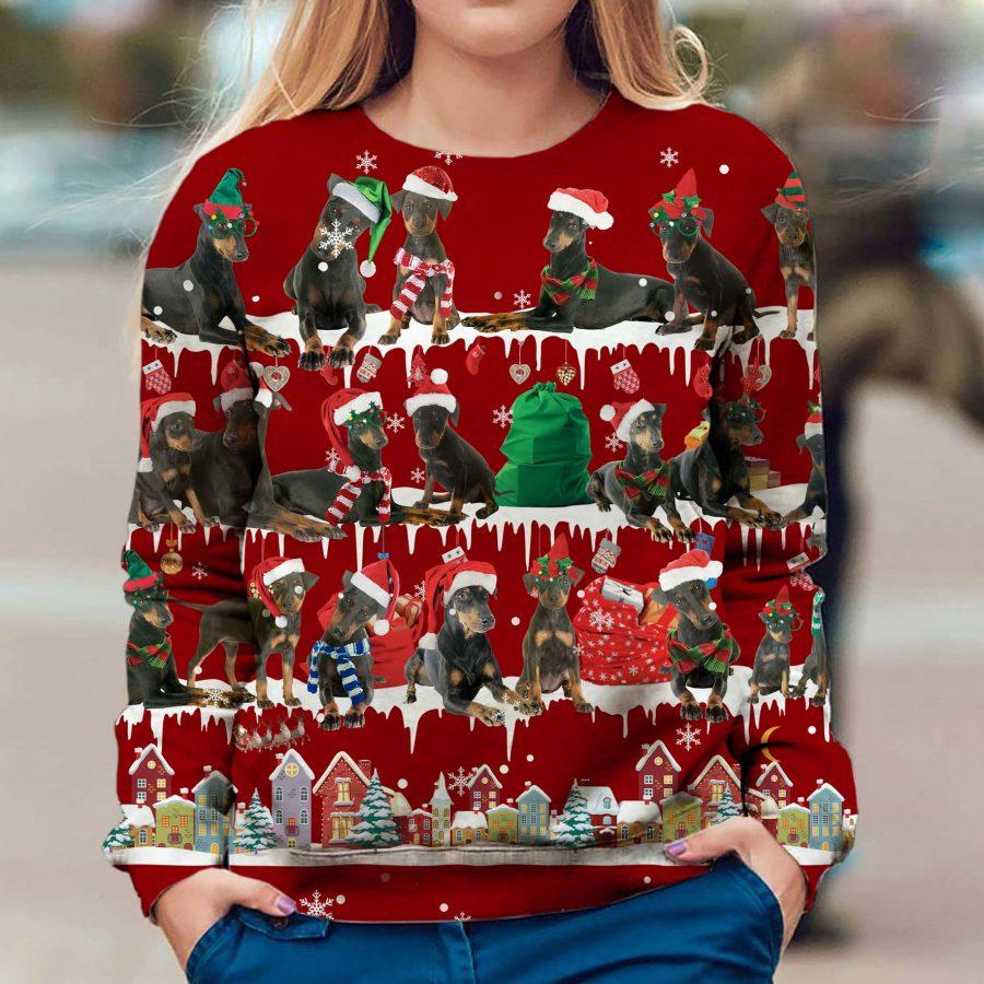 Manchester Terrier - Snow Christmas - Premium Sweatshirt