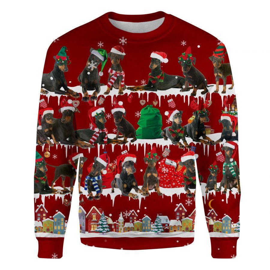 Manchester Terrier - Snow Christmas - Premium Sweatshirt