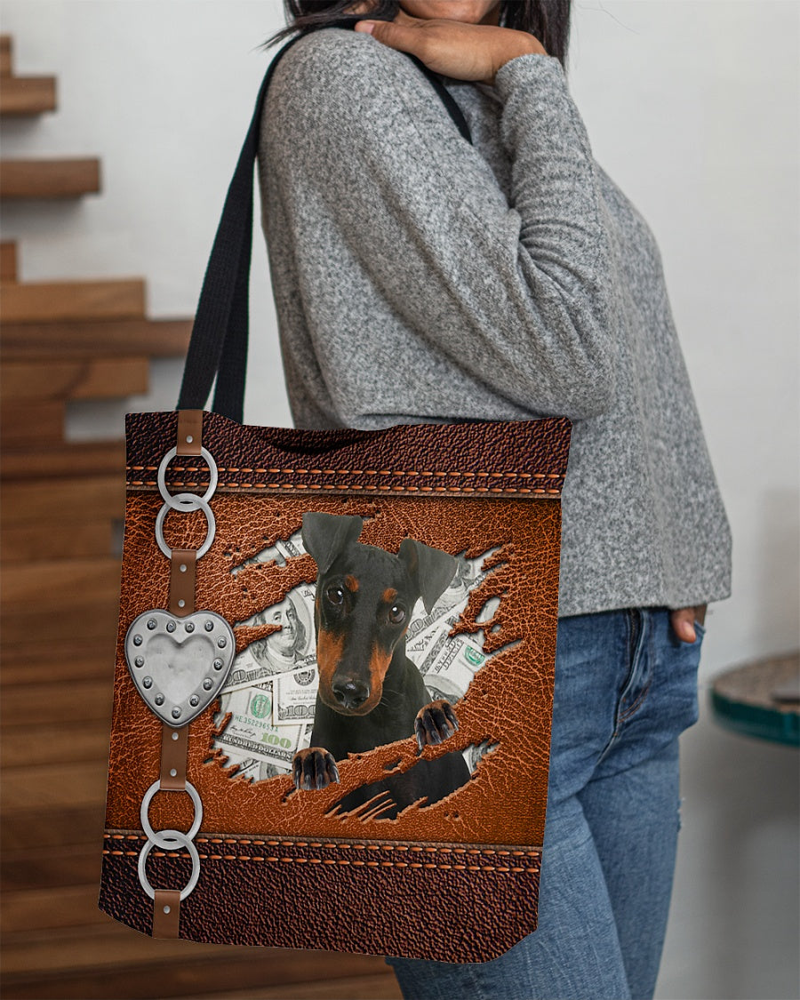 Manchester Terrier-Let Me Go Out -Cloth Tote Bag